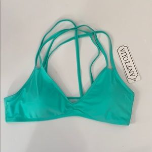 Antiqua bikini top turquoise XL NWT